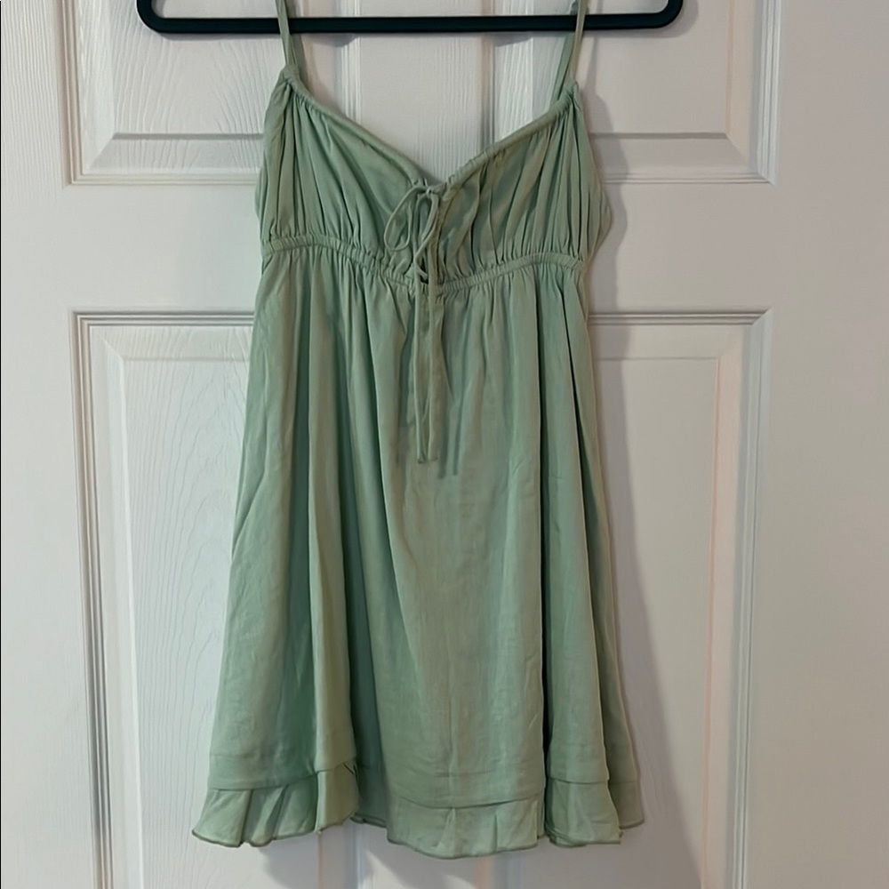 Princess Polly Sage Mini Dress